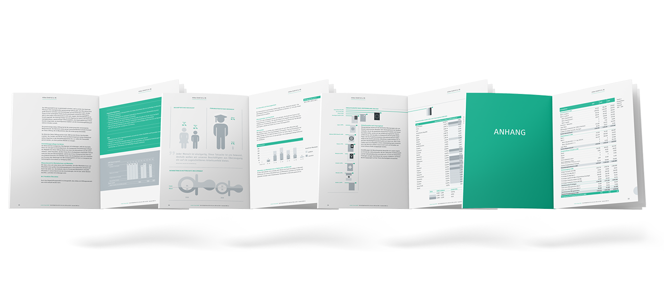 Referenzbild Blick in Nachhaltigkeitsbroschüre von Elobau