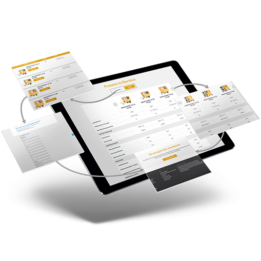 Referenzbild Frigortec User Experience bei Produktauswahl