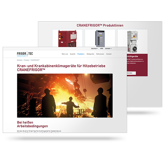 Referenzbild Content Marketing für Frigortec