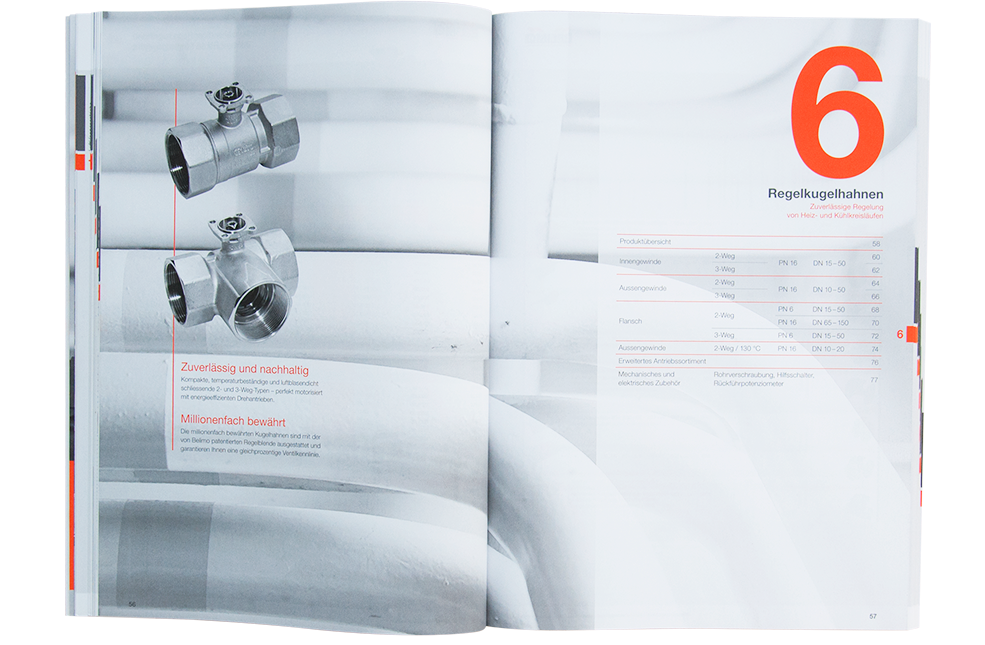 Blick in den prämierten Produktkatalog von Belimo