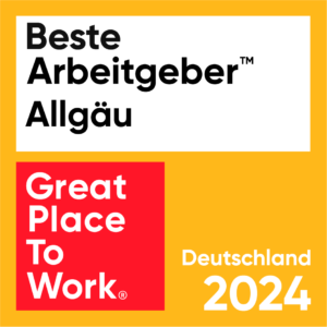 Siegel von Great Play to Work Allgäu 2024