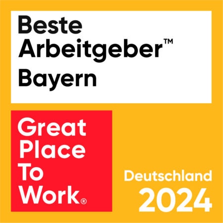 Siegel Great Place to Work Beste Arbeitgeber Bayerns 2024